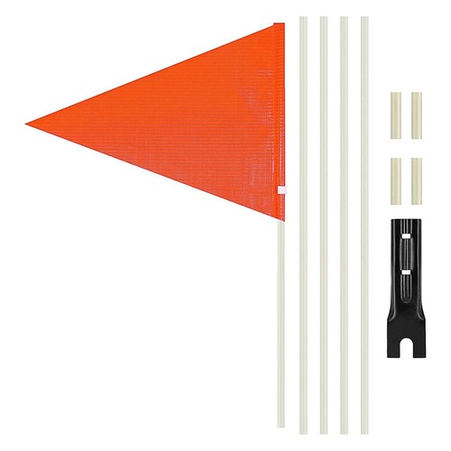 Bike safety flag with - flag, pole