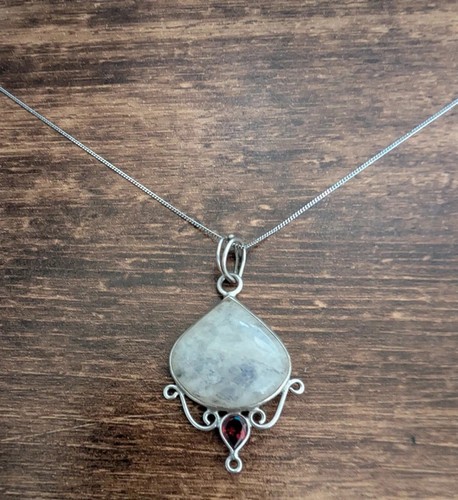 Ladies unisex silver moonstone - ladies,