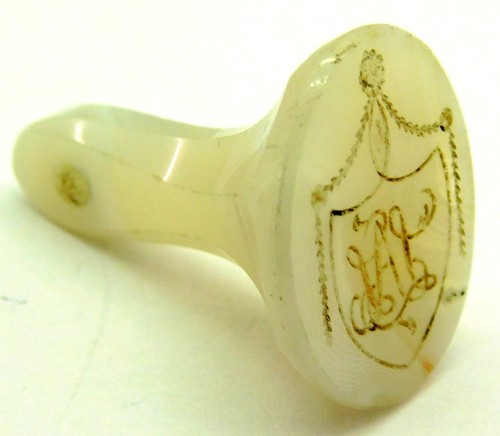 Antique hardstone wax seal - antique,