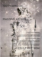 PTP19 MAGAZINE ADVERT 11X8" MASSIVE ATTACK : 100TH WINDOW ALBUM