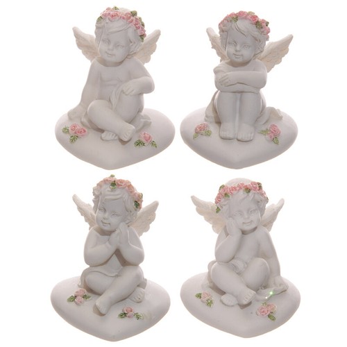 Cherub sitting heart - cherub, on