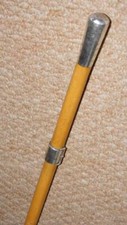 Antique Military Coldstream Guards Swagger Stick - Hallmarked 1892 Silver - ER