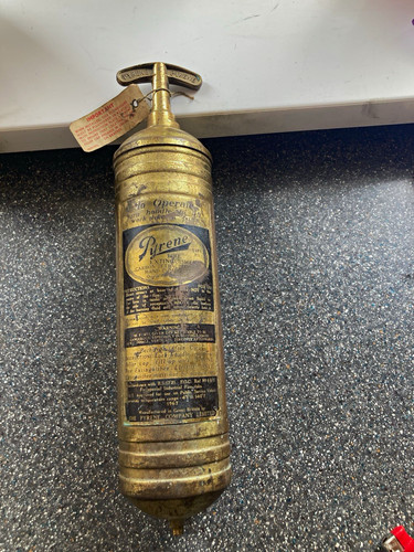 Pyrene vintage hand pump fire - pyrene,