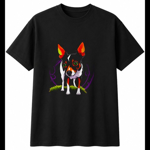 Colourful rat terrier the - colourful,