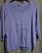 M&S Per Una Heather Purple Cardigan size 22