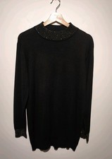 Apricot UK 14 Stud Mock Neck &