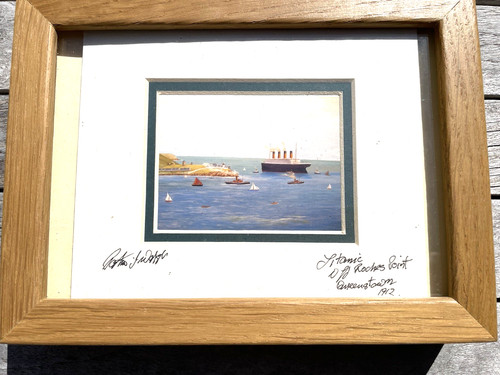 Framed sign titanic print - framed,