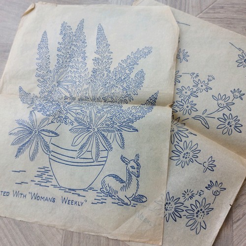 Vintage iron embroidery - vintage, iron-on