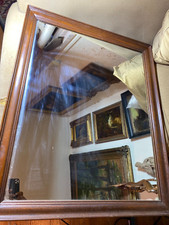 Large Vintage Wood Framed