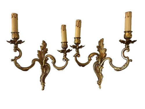 Pair antique gilt french - antique,