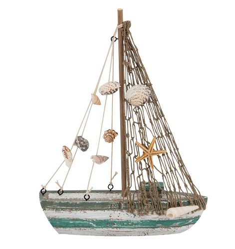 26cm nautical sea ship statue - nautical,