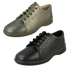 LADIES PADDERS LACE UP WIDE FIT SHOES REFRESH 2