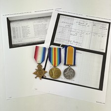 WW1 1914/15 Star Medal Trio