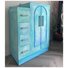 Art deco small wardrobe with - small,