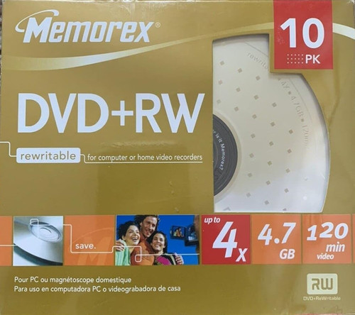Memorex dvd 7gb - dvd+rw, 120