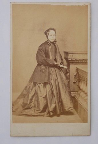 Cdv victorian lady black - victorian, in