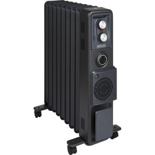 Dimplex ECR24TiFB Radiator With Timer 2400 Watt Oil Free Radiator Anthracite