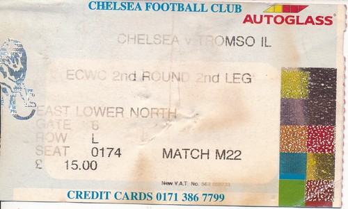 Ticket chelsea tromso - chelsea, v