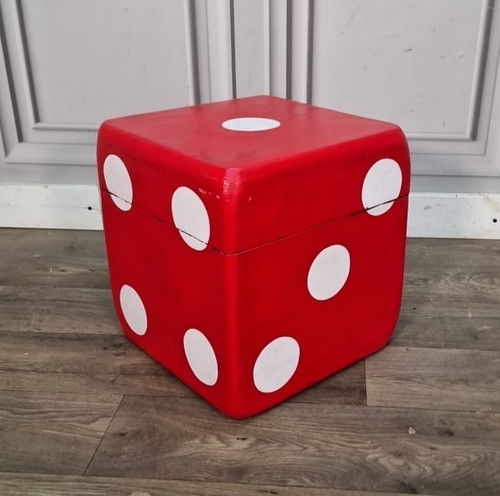 Vintage dice table storage box - table,