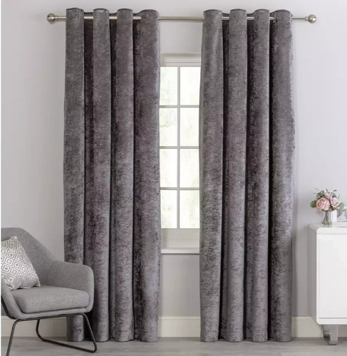 Home eyelet crushed curtains - home,