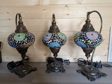 Turkish mosaic lamps x3