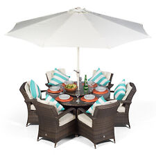 Arizona 6 Seater Round Rattan