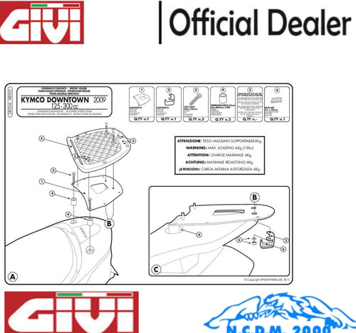 Givi rear monolock - givi, mount