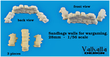 28mm  Wargames sand bags walls