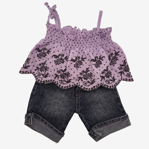Build bear purple flower - bear,