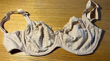Biege Prima Donna Bra 32F Underwire Unlined Cup Adjustable Strap 0162123