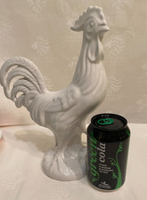 Large Vintage White Porcelain Chicken Ornament 28 cm Tall