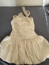 Halterneck lace up bubble hem