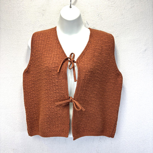 Chunky knit tie front - knit,
