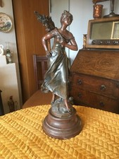ANTIQUE TALL FRENCH SPELTER