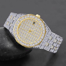 Baguette Fully Iced 18K Gold