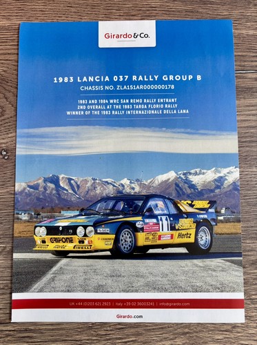 1983 lancia 037 rally - group, b