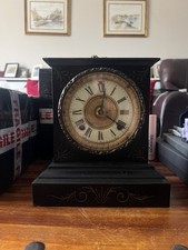 Antique Ansonia Cast Iron Chiming Mantle Clock in Full Working Order.