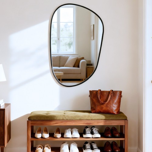 Metal framed wall - framed, clear