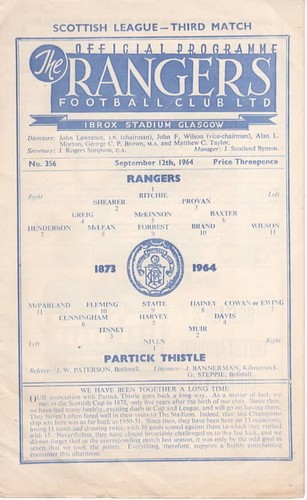 1964 rangers partick - 1964/65, v