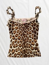 Blumarine Leopard Rosebud Cami
