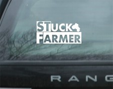 STUCK FARMER Vinyl Car Sticker