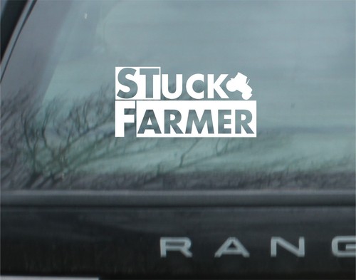 Stuck farmer vinyl - farmer, car