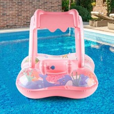Pool floats with canopy for Kids, Toddler Infant Pool Float for Baby Swimming