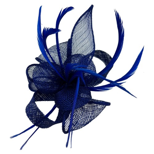 Small feather flower hair hat - feather,