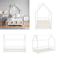 Solid Pine Wooden House Bed