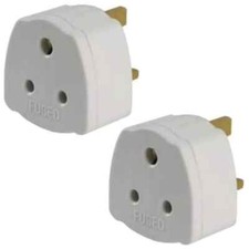 2 x  Round Pin 5 Amp to 13 Amp