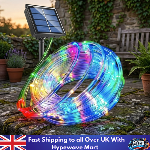 Solar rope lights outdoor - solar, tube