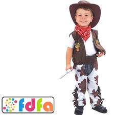 Forum Wild West Rodeo Cowboy Toddler Boys Fancy Dress Costume New
