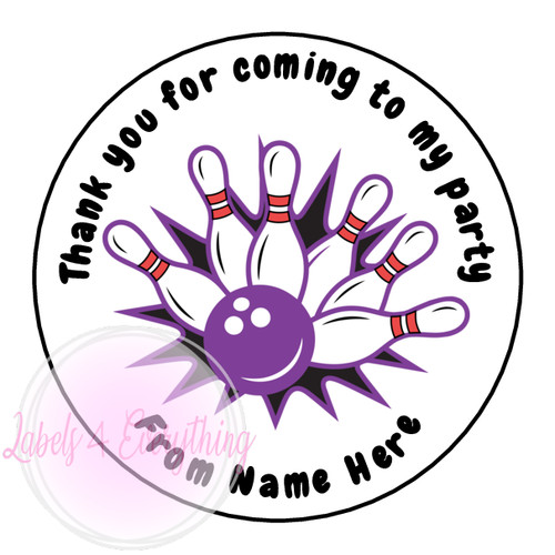 Personalised bowling party - personalised,