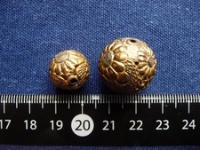 Ojime Beads Metal Netsuke 0.7